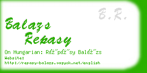 balazs repasy business card